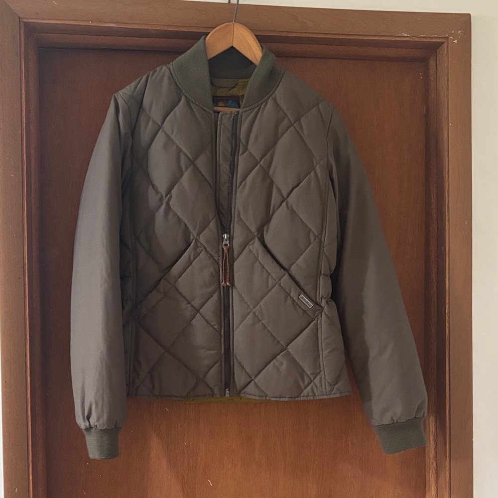 Eddie Bauer Olive Quilted Jacket